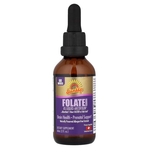 SunUp Folate as Liquid Arcofolin®, 2 fl oz (60 ml)