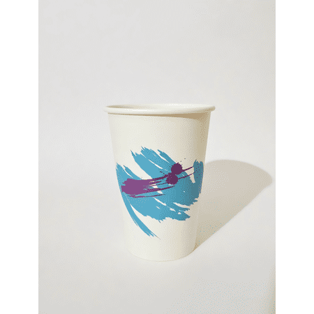 SunUpMall RP12NP-00055 Jazz 12 oz. Poly Paper Cold Cup - 100/Pack