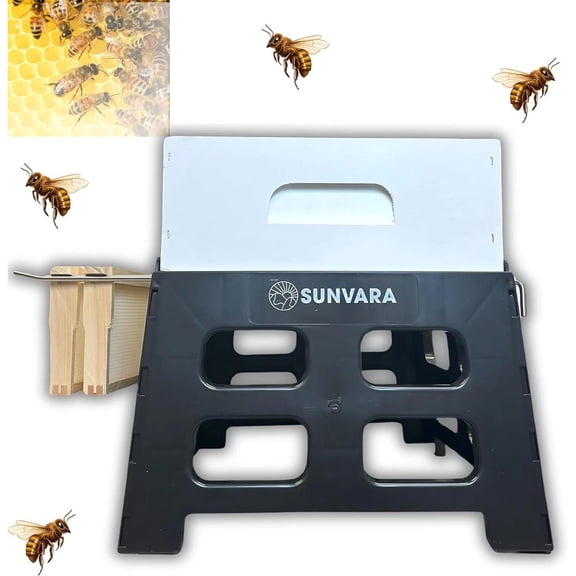SunVara Bee Hive Stand 10 Frame for Beekeeper Durable Plastic and Metal 10-Frame
