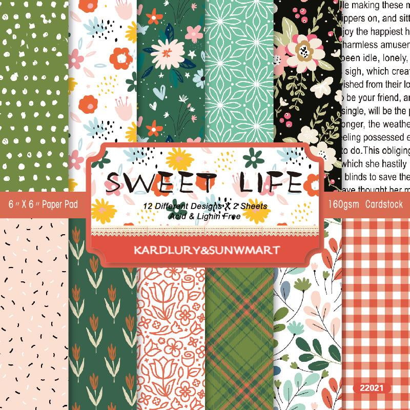 SunWMart Scrapbook Paper 16 Sheets, A5 Size Single Sided Scrapbooking - View #8