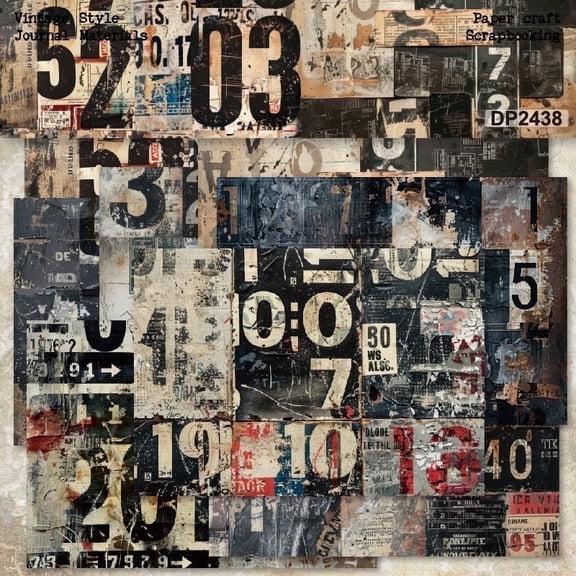 SunWMart Scrapbook Paper Pack A5 Size 16 Sheets Craft Paper Single Sided Rustic Origami Paper for DIY Card Making Art Journaling Supplies