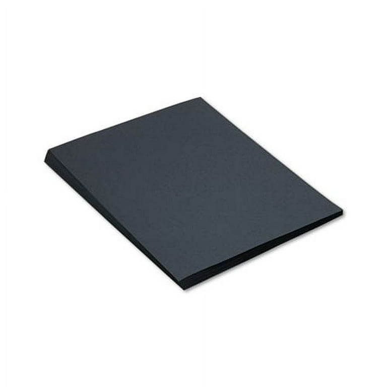 SunWorks Construction Paper, 58lb, 18 x 24, Black, 50/Pack