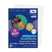 SunWorks, PAC9203, Construction Paper, 50 / Pack, White