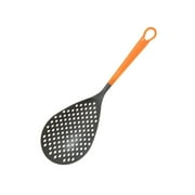 Sunaei Cooking Kitchen Utensil Multifunctional Cooking Spoon Slotted Spoon Colander Strainer Scoop Food Filter with Handle Kitchen Kitchen Tools for Cooking, Orange