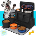thumbnail image 1 of Sunb Dog Travel Bag,Airline Approved Dog Bags for Traveling Large Pet Travel Kit with Multi Pockets Travel Pet Bag Organizer, Dog Food Travel Bag with Food Container and Bowls (Black), 1 of 6
