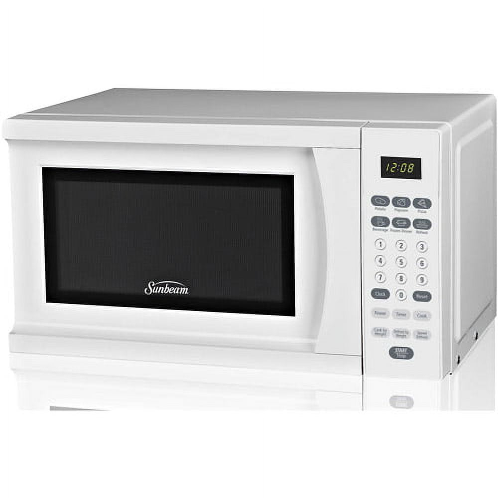 Sunbeam 0.7 CuFt 700 Watt Microwave Oven SGDJ701, White - Walmart