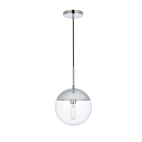 Sunbeam 1 Light Pendant in Chrome and Clear