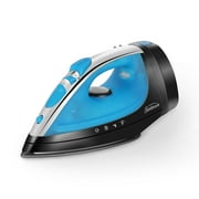 Sunbeam 1400W Steammaster Iron with Shot of Steam and Retractable Cord, Blue and Black Finish