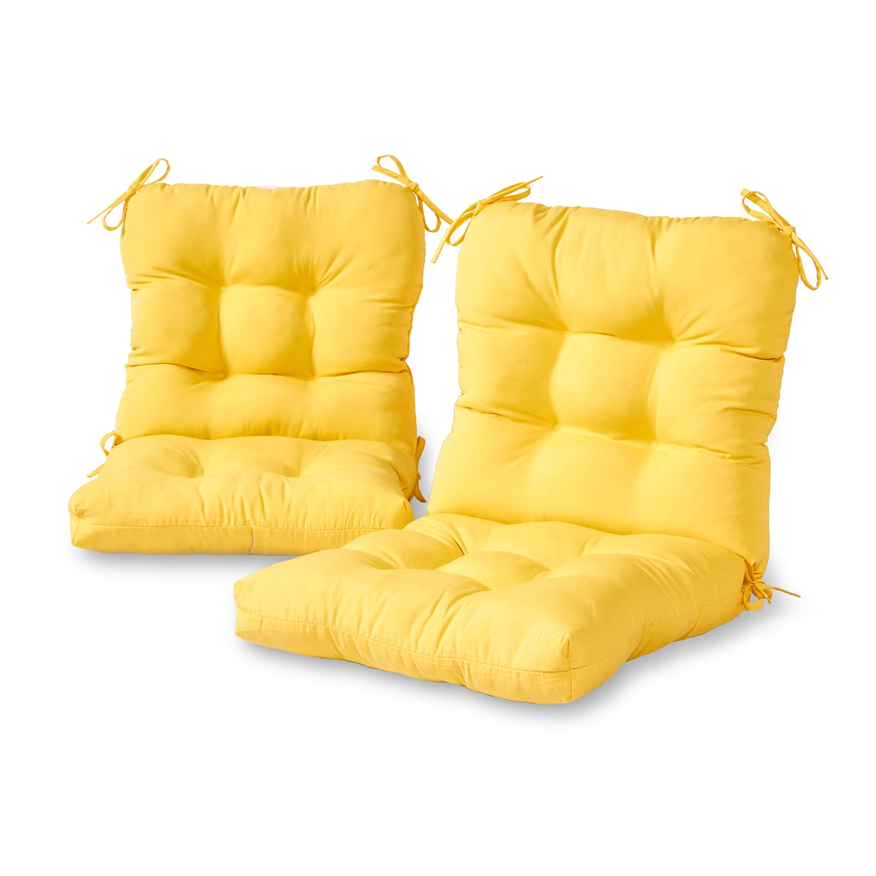 Yellow Cheetah Corded Deep Seating Pillow and Cushion Set, 23 in x 27 in