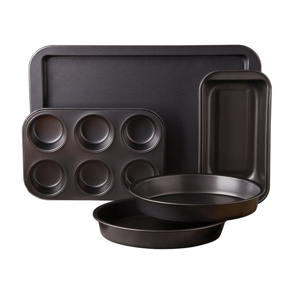Sunbeam 5 Piece Xylan Non-stick Carbon Steel Bakeware Set
