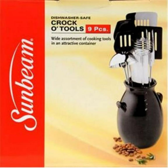 Sunbeam 63008 9 pc Crock OTools Set Black