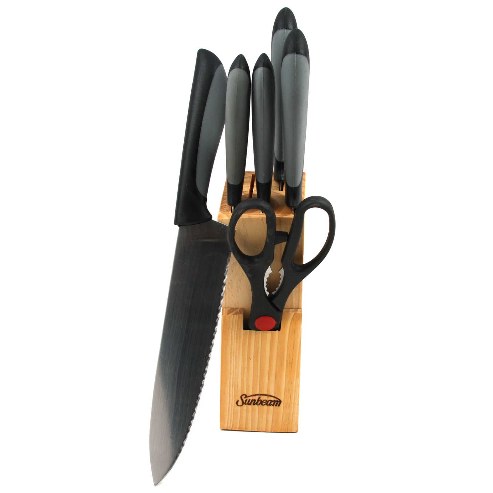 Best Buy: Sunbeam Durant 14-Piece Knife Set Red/Black 91586767M