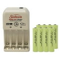 thumbnail image 1 of Sunbeam AA / AAA Battery Charger + 8 AAA NiMH Batteries (900 mAh), 1 of 1