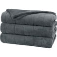 thumbnail image 1 of Sunbeam BSM9KQS-R825-16A00 Channeled Microplush Heated Blanket, Queen - Slate, 1 of 2