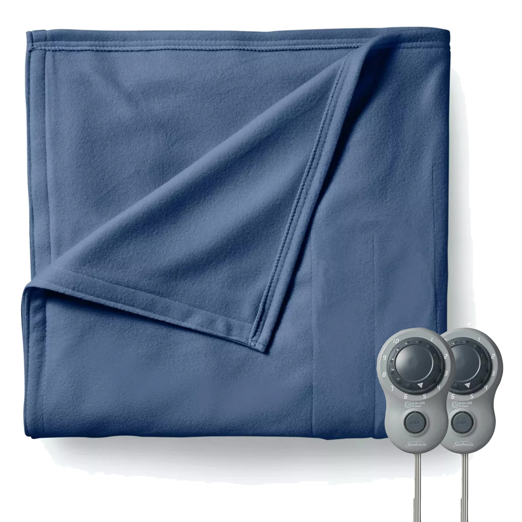 Sunbeam Blue Polyester Cordless Electric, King - Walmart.com