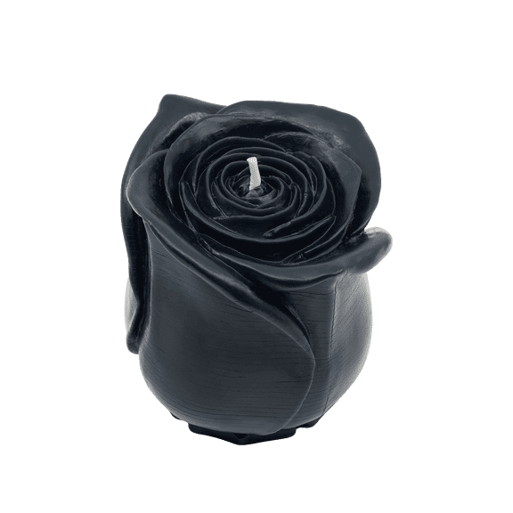 Sunbeam Candles 100% Pure Beeswax Black Grande Rose | 60-Hour Burn Time |Made in USA