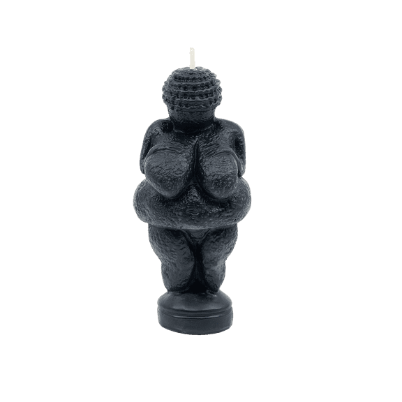 Sunbeam Candles 100% Pure Beeswax Goddess of Fertility - Black| 30-Hour Burn Time | Made in USA