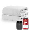 thumbnail image 1 of Sunbeam Connected Electric Heated Mattress Pad Full Size, 54" x 75", 10 Heat Settings, Fast Heating, Smart Heating with Wi-Fi, Voice & Wired Digital Controller, Auto-Shut Off, Machine Washable, 1 of 8