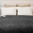 thumbnail image 1 of Sunbeam Dark Shadow Nordic Premium Electric Heated Full Size Blanket, 72" x 84", 12 Heat Settings, 12-Hour Selectable Auto-Off, Machine Washable, 1 of 11
