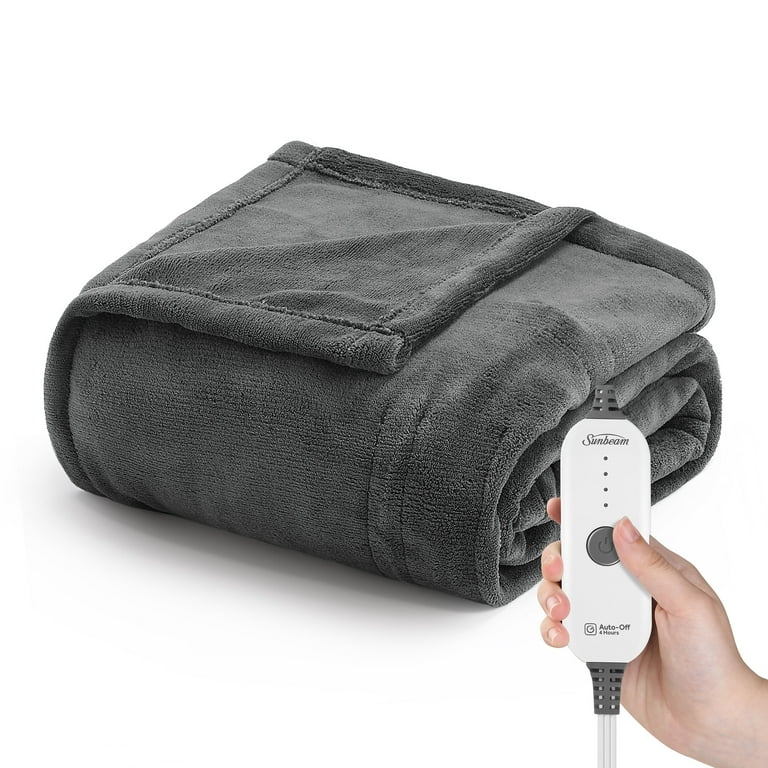 Sunbeam Dark Shadow Nordic Premium Electric Heated Throw 50
