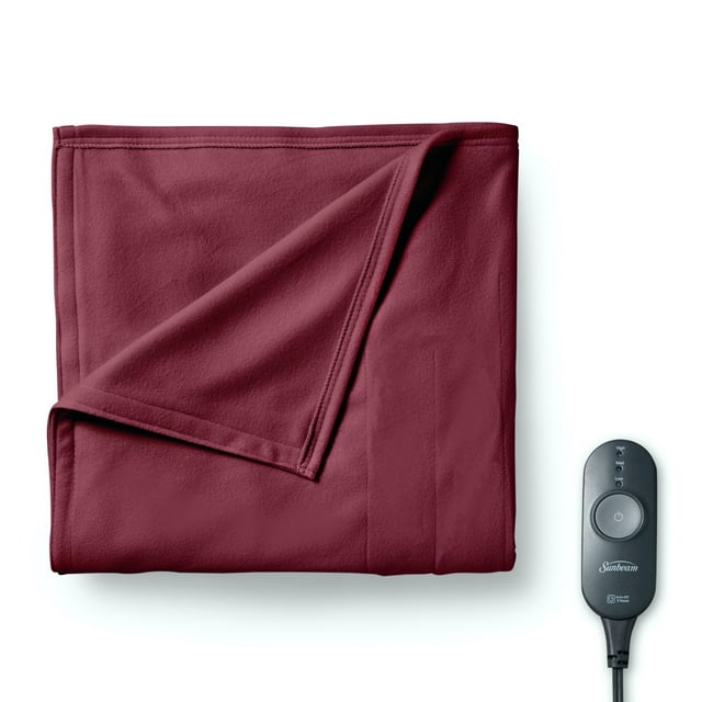 Sunbeam Electric Blanket Throw Fleece (50" x 60"),