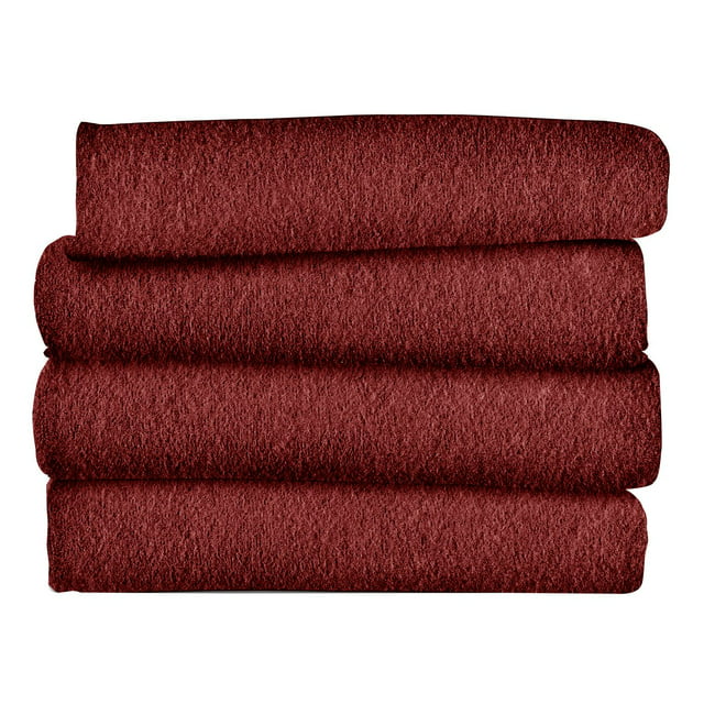 Sunbeam Electric Blanket Throw Fleece (50" x 60"), Red