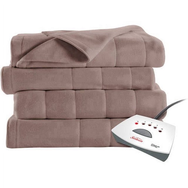 Sunbeam Electric Heated Fleece Blanket