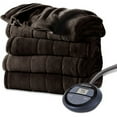 Sunbeam Electric Heated Plush Blanket, King, Walnut (BSM9KKSR47016A0