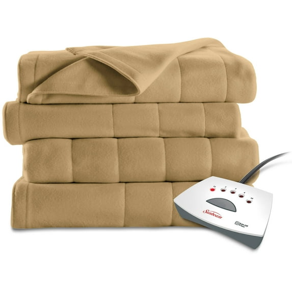 Sunbeam Fleece Electric Heated Blanket, 1 Each