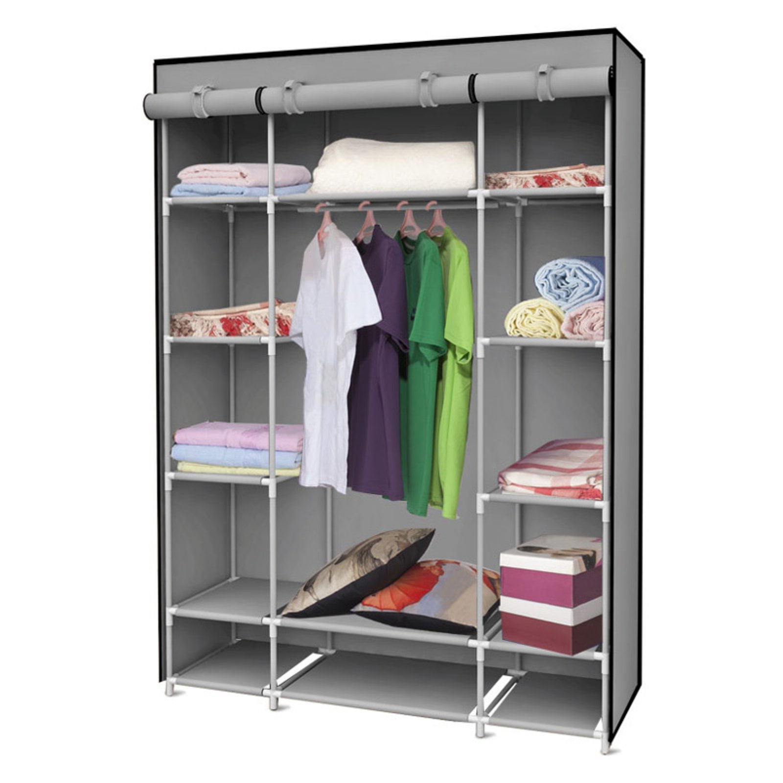 Basics Fabric 4-Drawer Storage Organizer Unit for Closet, Bronze