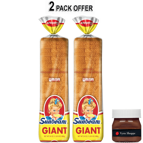 Sunbeam Giant White Bread, Sliced Sandwich Bread Loaf, 24 oz