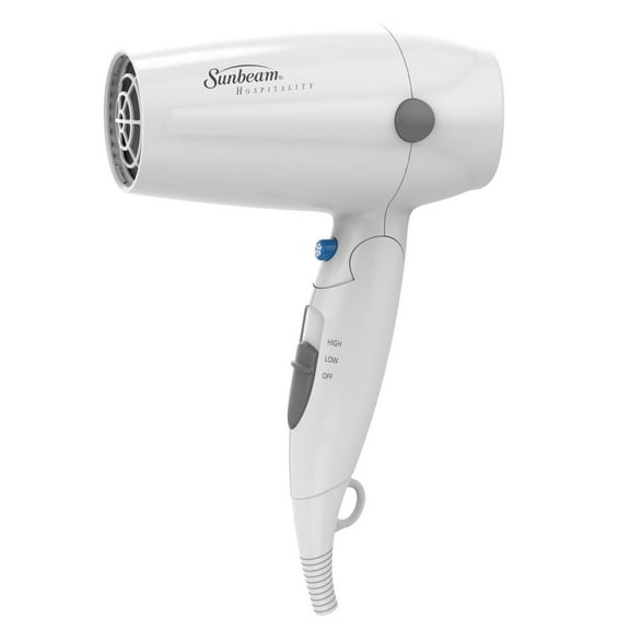 Sunbeam HD3005-001 White Folding Hand Held 2-Speed Hair Dryer