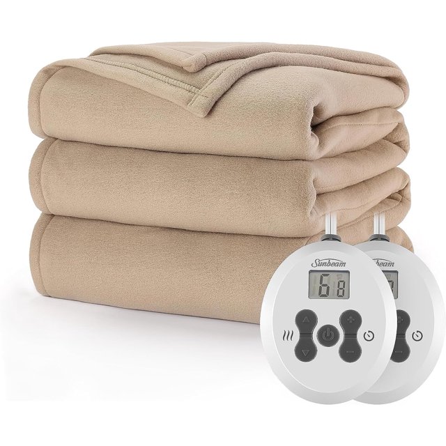 Sunbeam Heated Blanket 5 Heat Settings, Queen BSF9GQSR77213A00