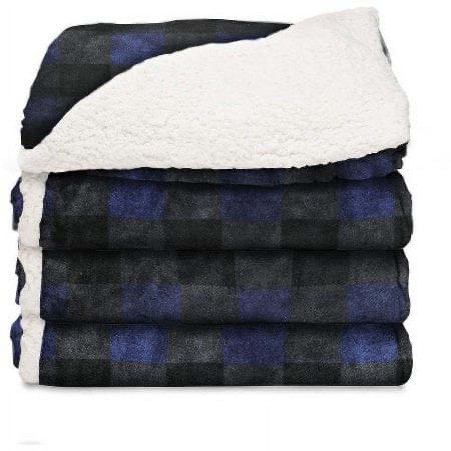 Supersoftes Wende-Berber Plaid Überwurfdecke – Velvet & Sherpa, 50x60 Zoll, Kuschelweich & Maschinenwaschbar