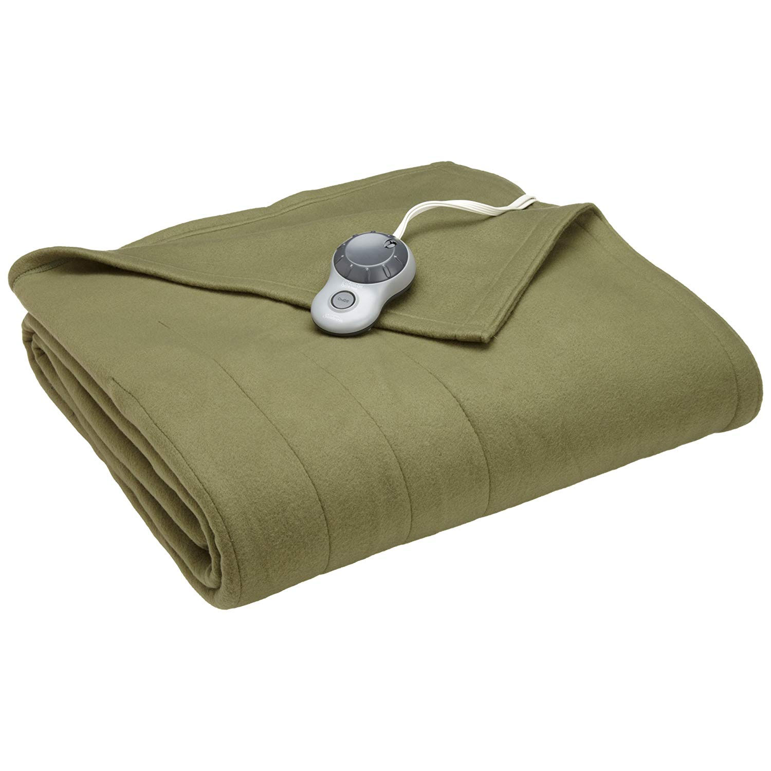 Sunbeam Heated Fleece Blanket with Push Button Controller, Full (72" x