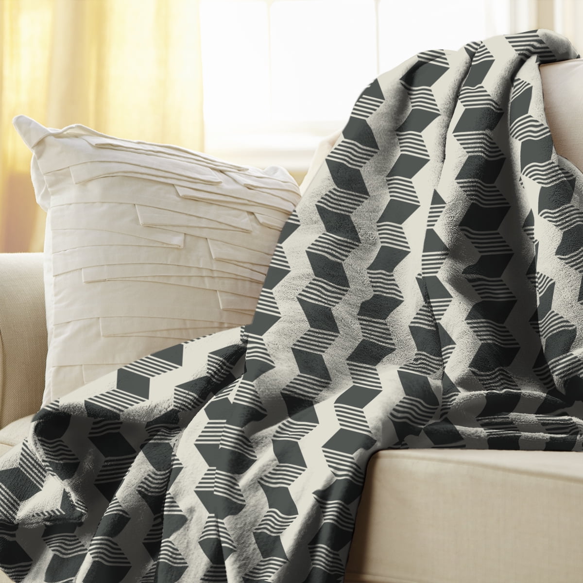 Sunbeam Heated Electric Microplush Throw Blanket, 60" x 50", Gray