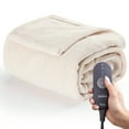 thumbnail image 1 of Sunbeam Sea Salt Microplush Heated Throw, 1 of 8