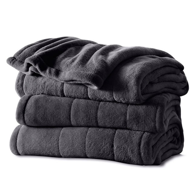 Sunbeam Heated Microplush Blanket with Dial Controller, King (100" x 90