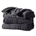 thumbnail image 1 of Sunbeam Heated Microplush Blanket with Dial Controller, Queen (84" x 90"), Slate, 1 of 6