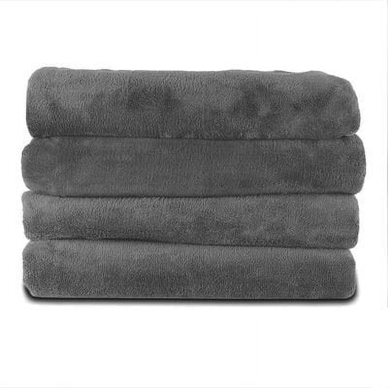 Sunbeam Heated Microplush Throw (50" x 60"), Slate