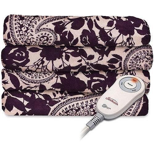 Sunbeam Heated Plush Throw