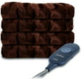 thumbnail image 1 of Sunbeam Heated Throw Blanket  Microplush, 3 Heat Settings, Walnut - TSM8TS-R470-25B00, 1 of 7