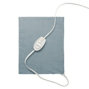 Sunbeam Heating Pad with Controller and 3 Heat Settings, 12" x 15" Blue Frost, 1 Count