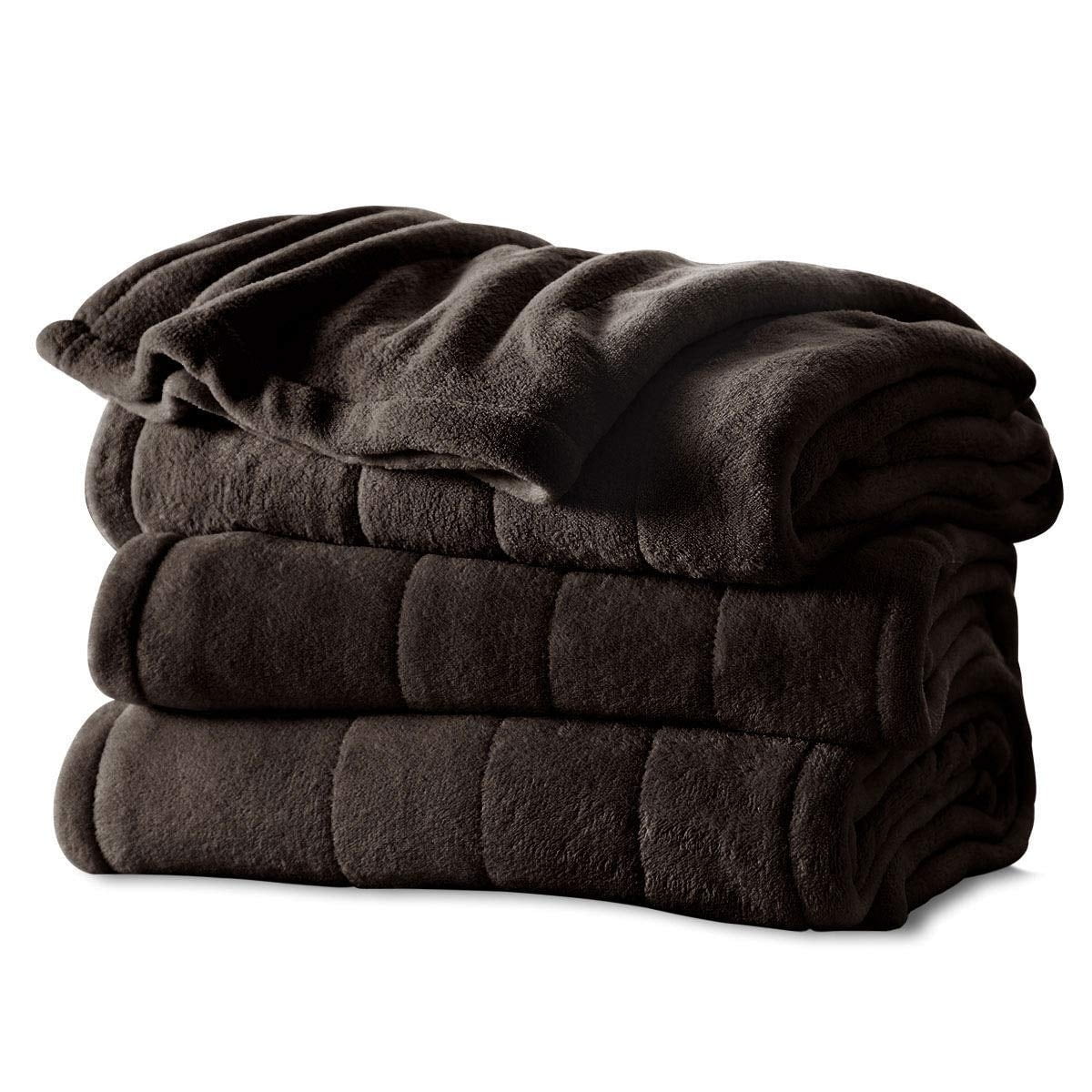 Pre-Owned Sunbeam Imperial Plush Heated Blanket, King, Walnut