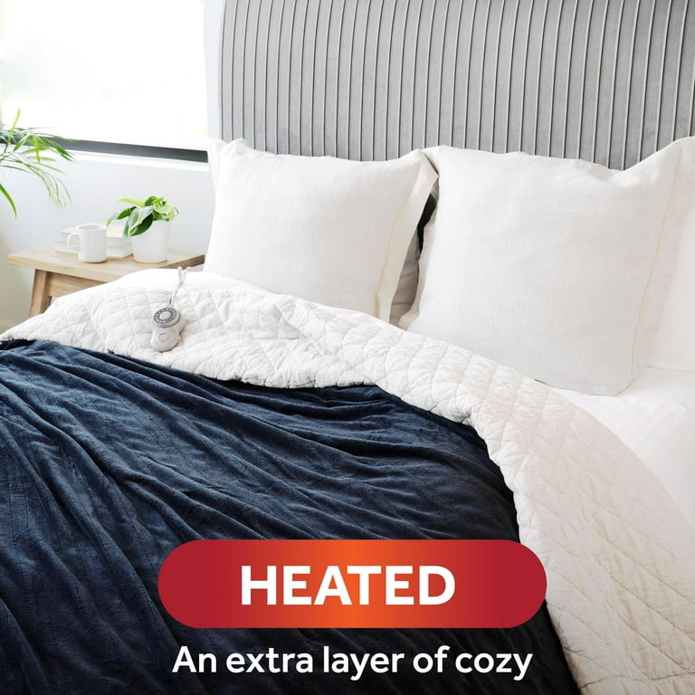 Heated Blanket King Size Microplush Blanket Sunbeam® Heated