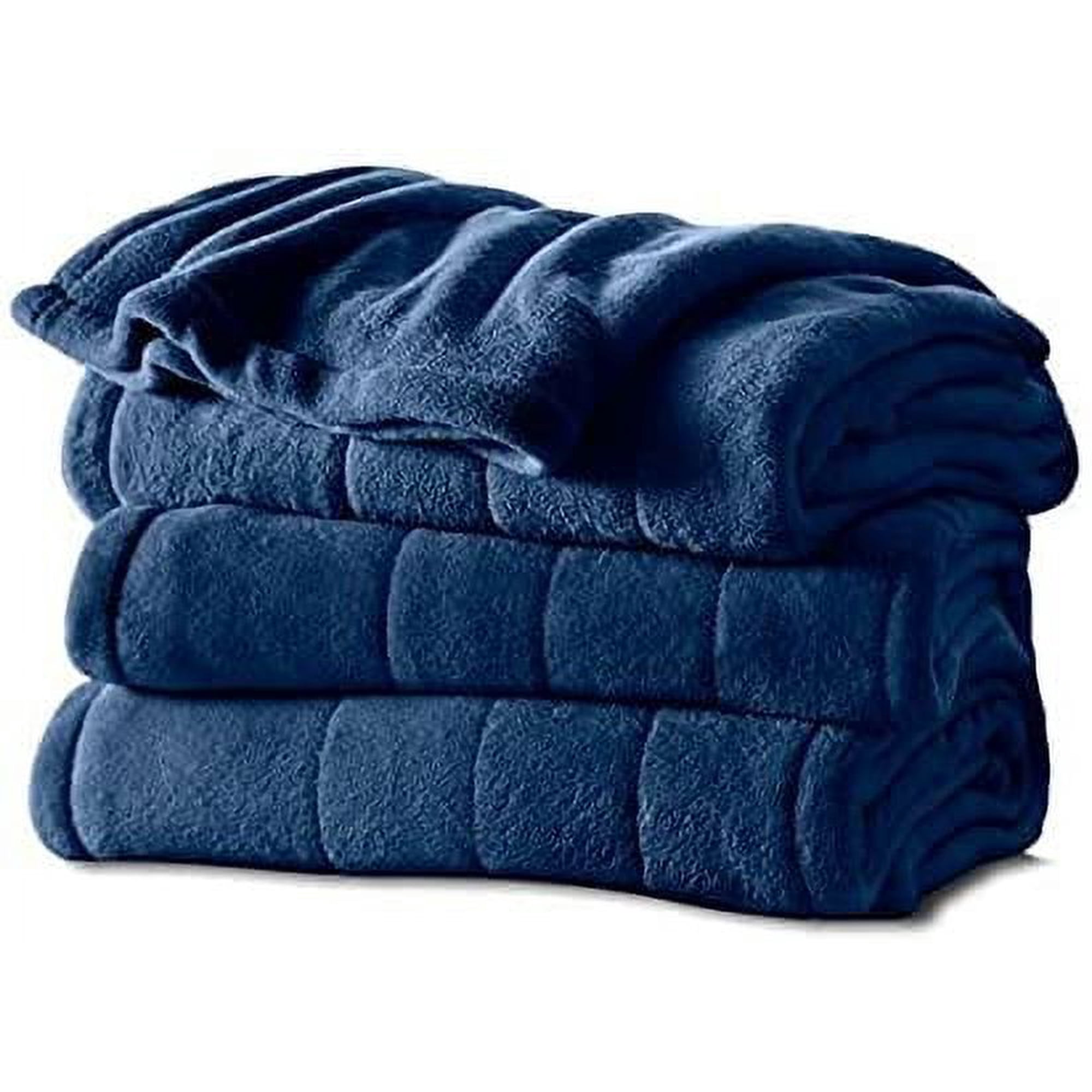 Sunbeam King Velvetplush Electric Heated Blanket 10 Heat Settings Preheat  Feature 2 Digital Controllers, Blue - Walmart.com