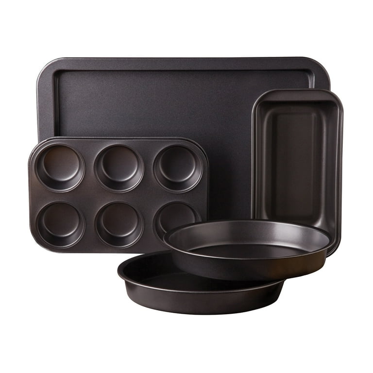 Ayesha Bakeware Nonstick Baking Pan Set, Copper, 5-Piece