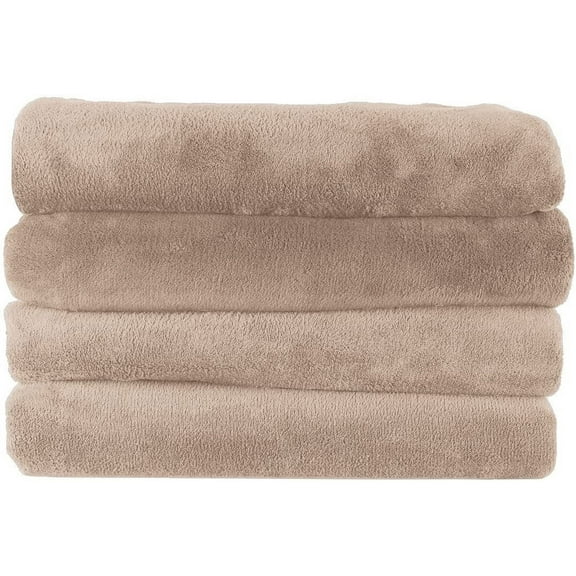 Sunbeam Microplush Electric Heated Throw Blanket Sand