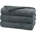 thumbnail image 1 of Sunbeam Microplush Heated Blanket with ComfortTech Controller, Full Slate, 1 of 3