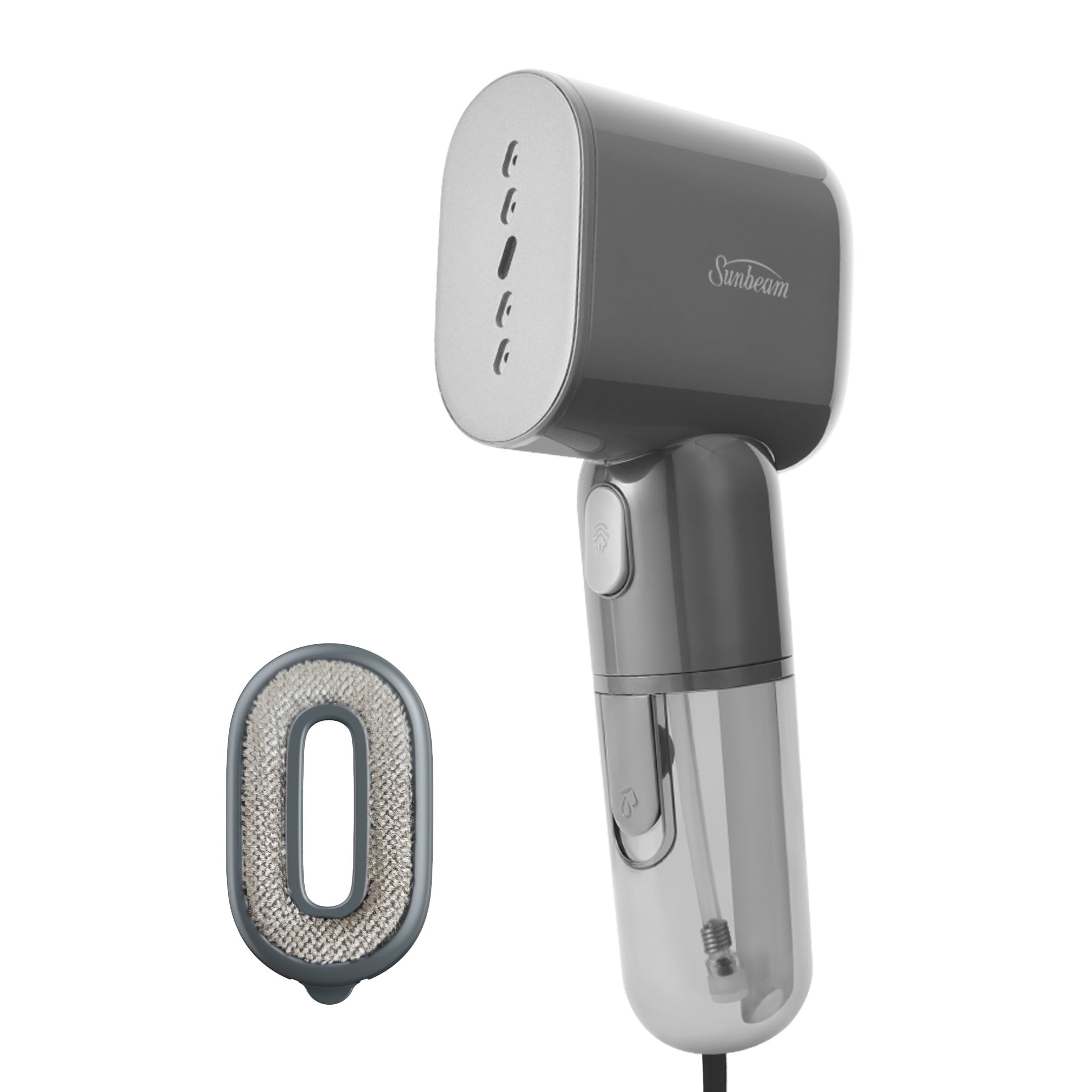 Sunbeam MiniPower 1000W Portable Garment Steamer, Nonstick Plate, 125mL Tank, Charcoal Gray